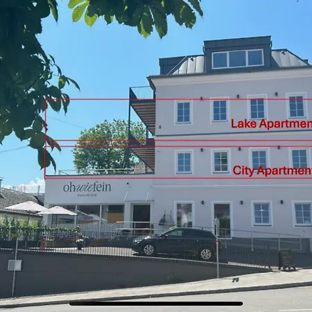 Citylake G23 Apartments Mit Kostenlosem Parkgaragen-Stellplatz !! Gmunden Exterior photo
